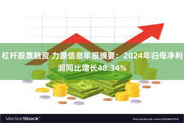杠杆股票融资 力源信息年报摘要：2024年归母净利润同比增长48.34%