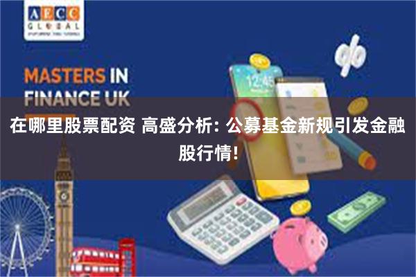 在哪里股票配资 高盛分析: 公募基金新规引发金融股行情!